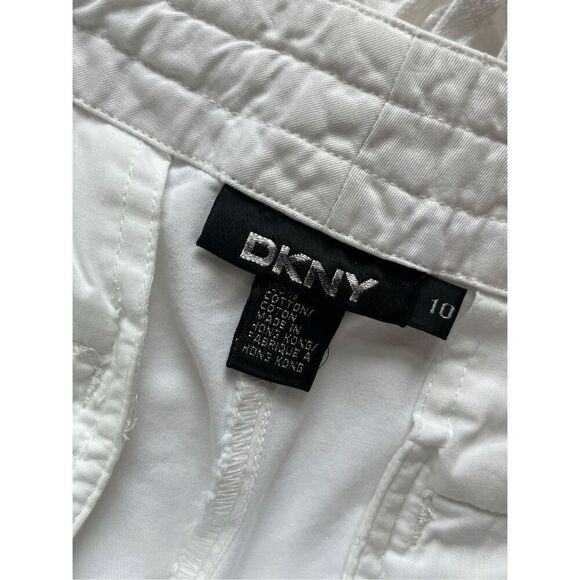 DKNY wide leg white pants - 10 - Picture 8 of 8